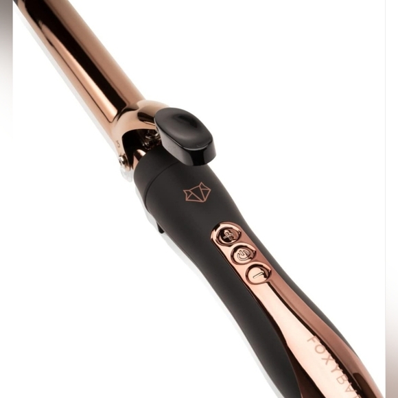 FOXYBAE TITANIUM Rose Gold Spring Curler Hair IRON WAND 1" 25mm - Picture 4 of 10